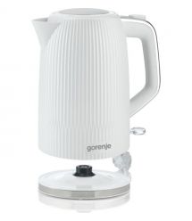 Gorenje Электрочайник 1.7л, Strix-контроль, белый матовый