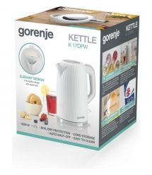 Gorenje Электрочайник 1.7л, Strix-контроль, белый матовый