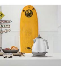 Delonghi Электрочайник Icona Capitals , 1.7л, нержавеющая сталь, белый
