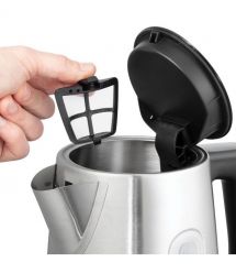 Russell Hobbs Электрочайник Heaton, 1.7л, нержавеющая сталь, серебристо-черный
