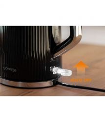 Gorenje Электрочайник 1.7л, Strix-контроль, черный матовый