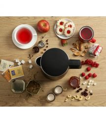 Gorenje Электрочайник, 1,5л, 2,200 Вт, корпус- нержав., Strix, матовый, черный