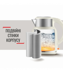 Tefal Электрочайник Thermo Protect XL, 1.9л, пластик, нерж. сталь, бежевый