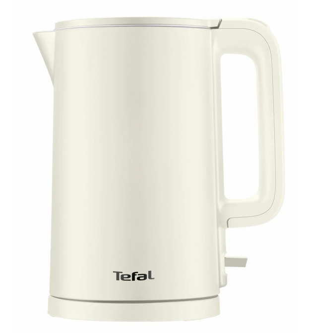 Tefal Электрочайник Thermo Protect, 1.5л, пластик, бежевый