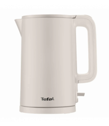 Tefal Электрочайник Thermo Protect, 1.5л, пластик, бежевый