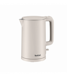 Tefal Электрочайник Thermo Protect, 1.5л, пластик, бежевый
