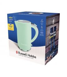 Russell Hobbs Электрочайник Eden, 1.7л, нержавеющая сталь, пластик, фисташковый