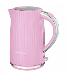 Russell Hobbs Электрочайник Eden, 1.7л, нержавеющая сталь, пластик, малиновый