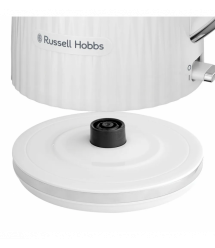 Russell Hobbs Электрочайник Eden, 1.7л, нержавеющая сталь, пластик, белый
