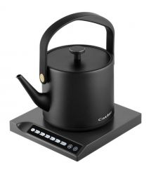 CATLER Электрочайник 0.6л, Strix, заварник, нерж. сталь, поддержка температуры, сенс. управл., черный