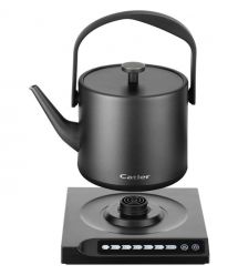 CATLER Электрочайник 0.6л, Strix, заварник, нерж. сталь, поддержка температуры, сенс. управл., черный