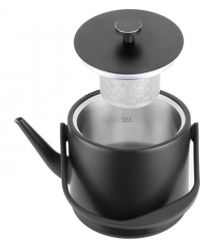 CATLER Электрочайник 0.6л, Strix, заварник, нерж. сталь, поддержка температуры, сенс. управл., черный