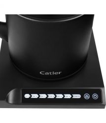CATLER Электрочайник 0.6л, Strix, заварник, нерж. сталь, поддержка температуры, сенс. управл., черный
