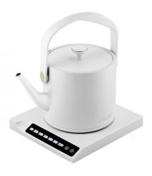 CATLER Электрочайник 0.6л, Strix, заварник, нерж. сталь, поддержка температуры, сенс. управл., белый