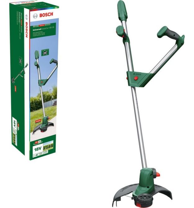 Bosch Триммер садовый аккумуляторный UniversalGrassCut 18V-26 26см 2.3кг (без АКБ и ЗУ)