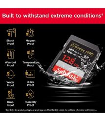 SanDisk Карта памяти SD 128GB C10 UHS-II U3 R280/W100MB/s Extreme Pro V60