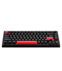 Lemokey Клавиатура механическая X4 84Key, Keychron Brown, USB-A, QMK/VIA, Hot-Swap, EN/UKR, Red led, чорний