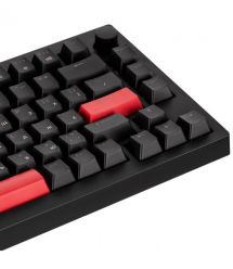 Lemokey Клавиатура механическая X4 84Key, Keychron Brown, USB-A, QMK/VIA, Hot-Swap, EN/UKR, Red led, чорний