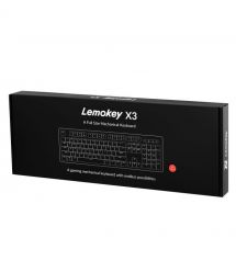 Lemokey Клавиатура механическая X3 104Key, Keychron Brown, USB-A, QMK/VIA, Hot-Swap, EN/UKR, RGB, черный
