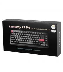 Lemokey Клавиатура механическая P1 Pro 84Key, Keychron Super Banana, WL/BT/USB-A, QMK/VIA, Hot-Swap, EN/UK