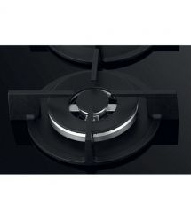 Whirlpool Варочная поверхность газ на стекле, 60см, чугун, конфорка с двойным рядом пламени, черный
