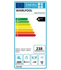 Whirlpool Посудомоечная машина встраиваемая, 14компл., A+++, 60см, дисплей, 3я корзина, белый