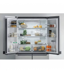 Whirlpool Холодильник многодверный, 187.4x90.9х69.8, холод.отд.-384л, мороз.отд.-207л, 4дв., А++, NF, инв., дисплей, нерж
