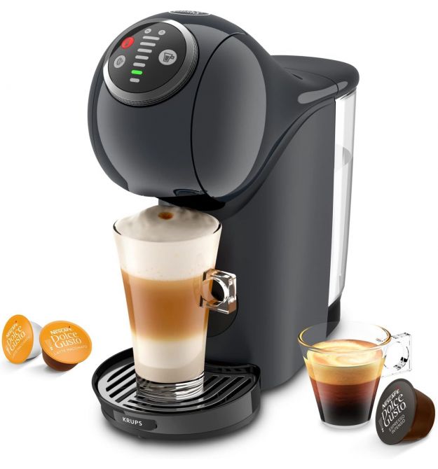 Krups Кофеварка капсульная Dolce Gusto Genio S Plus, 1,8л, капсулы, сенсорное управл., темно-серый