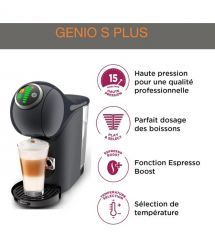Krups Кофеварка капсульная Dolce Gusto Genio S Plus, 1,8л, капсулы, сенсорное управл., темно-серый