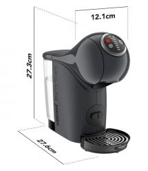 Krups Кофеварка капсульная Dolce Gusto Genio S Plus, 1,8л, капсулы, сенсорное управл., темно-серый