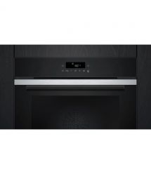 Siemens Духовой шкаф электрический, 71л, A+, дисплей, конвекция, пиролиз, телескопические направляющие, нержавеющая сталь