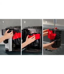 Siemens Кофемашина 1.9л, зерно, ручной капучинатор, авторецептов - 6, черный