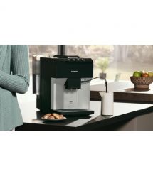 Siemens Кофемашина 1.9л, зерно, ручной капучинатор, авторецептов - 6, черный