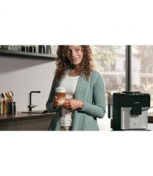 Siemens Кофемашина 1.9л, зерно, ручной капучинатор, авторецептов - 6, черный