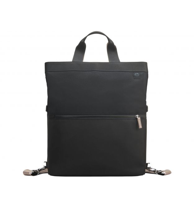 HP Рюкзак-трансформер для ноутбука, Convertible Tote, 14", полиэстер, черный