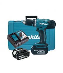 Makita Шуруповерт-дрель аккумуляторная DDF453RFE 18B 2х3А·час 42Нм 0-400·0-1300 об/мин кейс 1.8кг