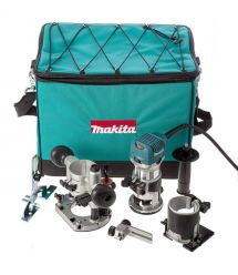 Makita Фрезер RT0702CX2, 710ВТ, цанга 6/8мм, 10000-34000об/мин, 1.8кг