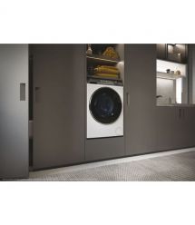 Haier Стиральная машина фронтальная, 12кг, 1400, A+++, 60см, дисплей, пар, инвертор, люк черный, прямой привод, белый