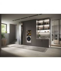 Haier Стиральная машина фронтальная, 12кг, 1400, A+++, 60см, дисплей, пар, инвертор, люк черный, прямой привод, белый