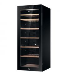 Haier Холодильник для вина, 127x49.7х58, холод.отд.-198л, зон - 1, бут-84, ST, дисплей, черный