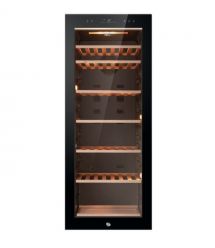 Haier Холодильник для вина, 127x49.7х58, холод.отд.-198л, зон - 1, бут-84, ST, дисплей, черный