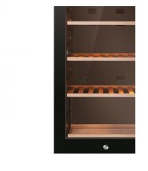 Haier Холодильник для вина, 127x49.7х58, холод.отд.-198л, зон - 1, бут-84, ST, дисплей, черный