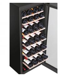 Haier Холодильник для вина, 127x49.7х58, холод.отд.-198л, зон - 1, бут-84, ST, дисплей, черный