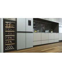 Haier Холодильник для вина, 127x49.7х58, холод.отд.-198л, зон - 1, бут-84, ST, дисплей, черный