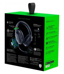 Razer Гарнитура игровая Barracuda X, 7.1, mini-jack/USB-A/BT/WL, 1.5м, чёрный