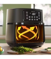 Philips Мультипечь Ovi Connected XXL 2000Вт, чаша-7.2л, сенсорное управл., 8 авто. программ, пластик, чорний
