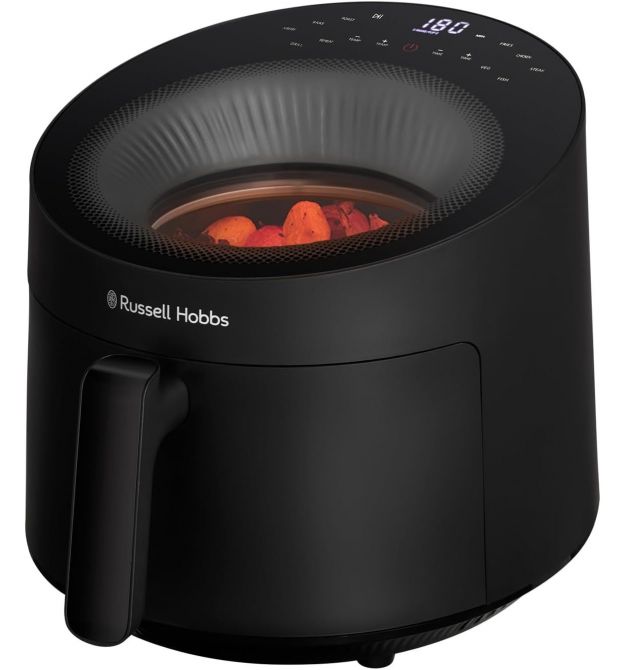 Russell Hobbs Мультипечь Satisfry Panoramic- 1500Вт, чаша-5л, сенсорне управл., 10 авто. программ, пластик/стекло, черный