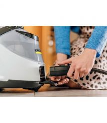 Karcher Пароочиститель SC 5 EasyFix Iron, 2250Вт, 1500мл, 4.2Бар, утюг+ швабра, белый