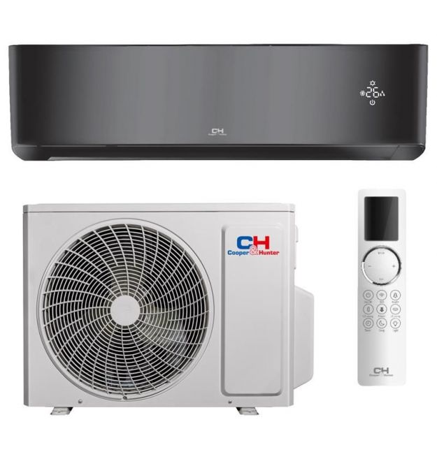 Cooper&Hunter Кондиционер Supreme Continental CH-S09FTXAL2-FB, 25 м2, инвертор, A+++/A+++, до -25°С, Wi-Fi, R32, чёрный