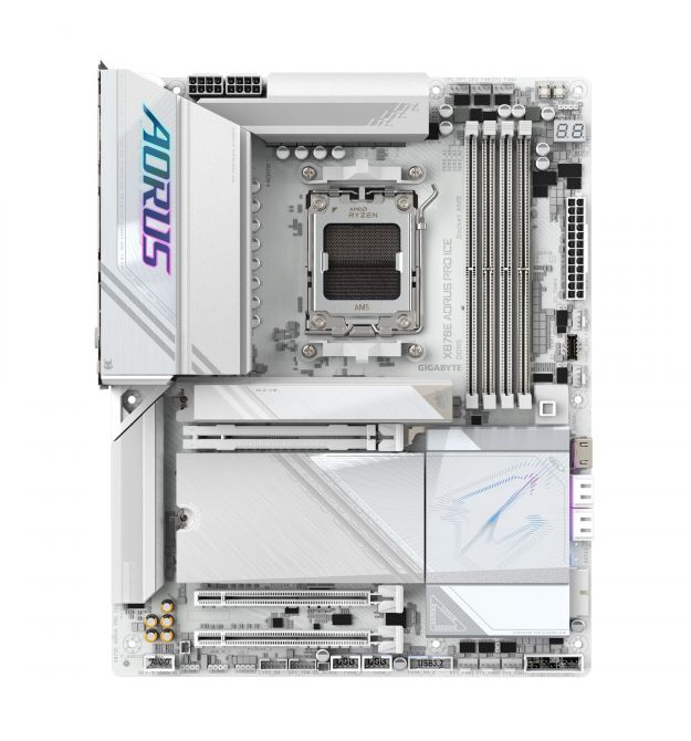 Gigabyte Материнская плата X870E AORUS PRO ICE sAM5 X870 4xDDR5 M.2 HDMI Wi-Fi BT ATX